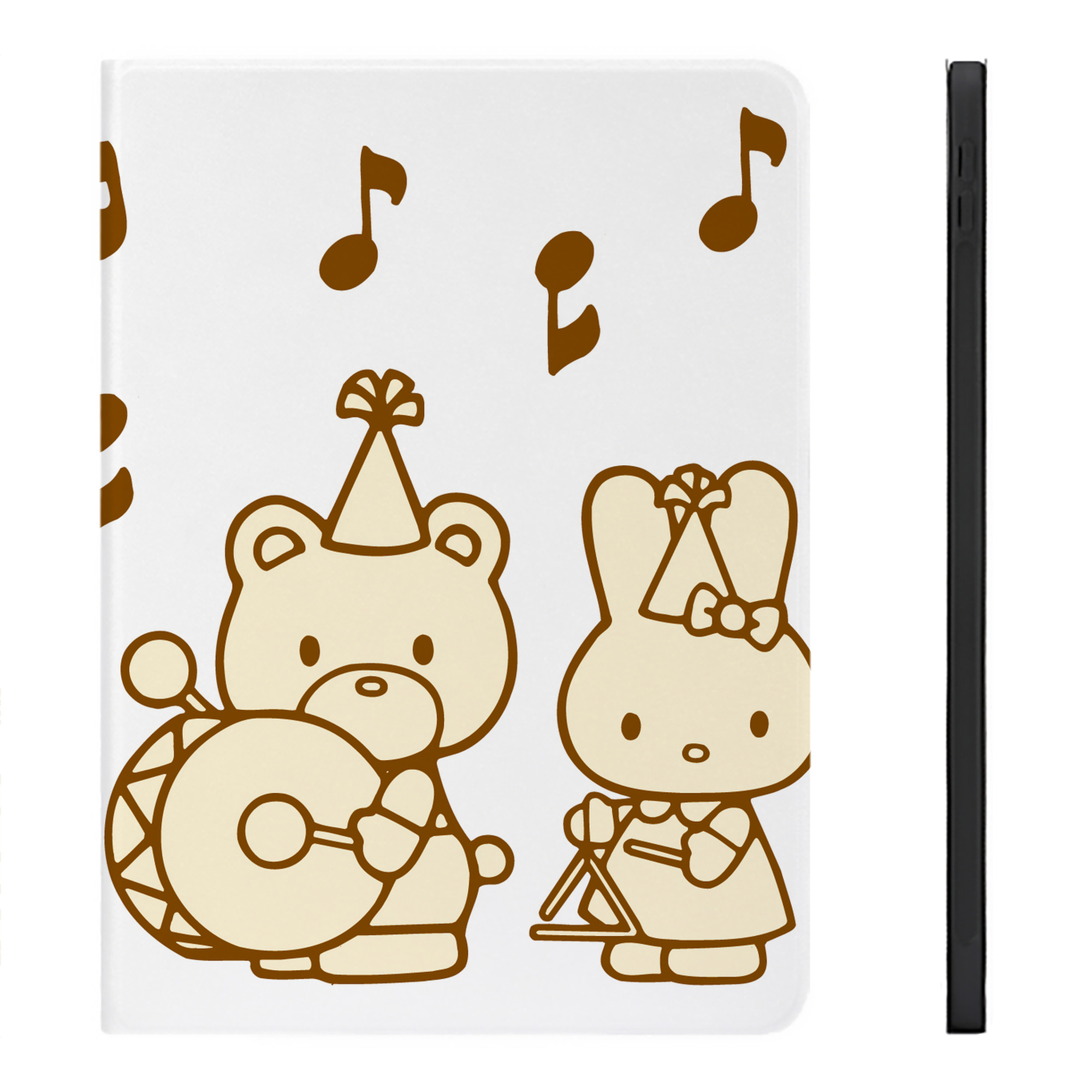 （画像用） Hello Kitty ハローキティ IPadケース ペンホルダー付き ブックスタイルデザイン
